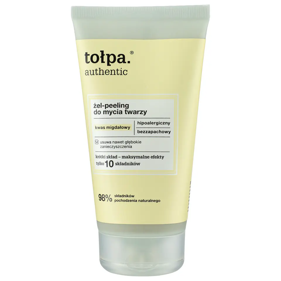 ⁨TOŁPA Authentic Żel - peeling do mycia twarzy  150 ml⁩ w sklepie Wasserman.eu