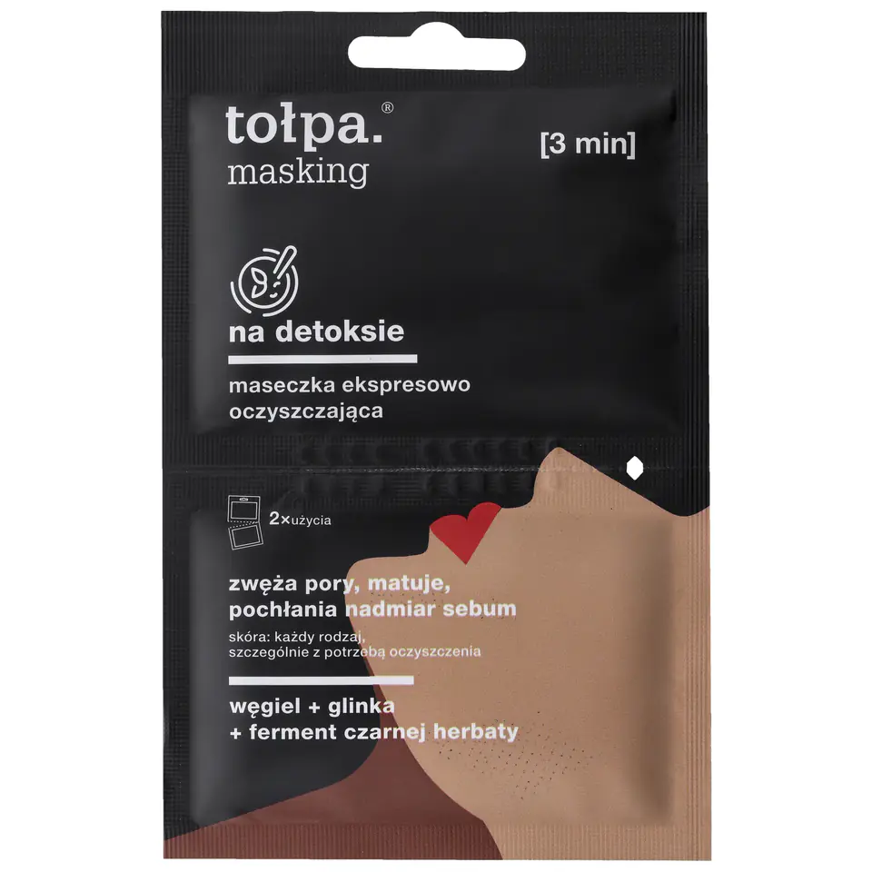 ⁨TOŁPA Masking Maseczka ekspresowo oczyszczająca - na detoksie 5ml x 2⁩ w sklepie Wasserman.eu