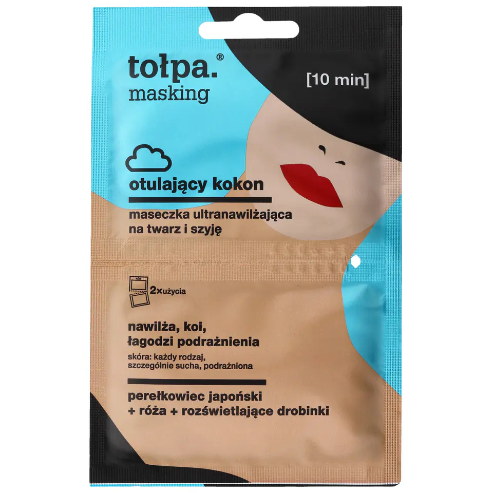 ⁨TOŁPA Masking Maseczka ultranawilżająca na twarz i szyję - otulający kokon 5ml x 2⁩ w sklepie Wasserman.eu