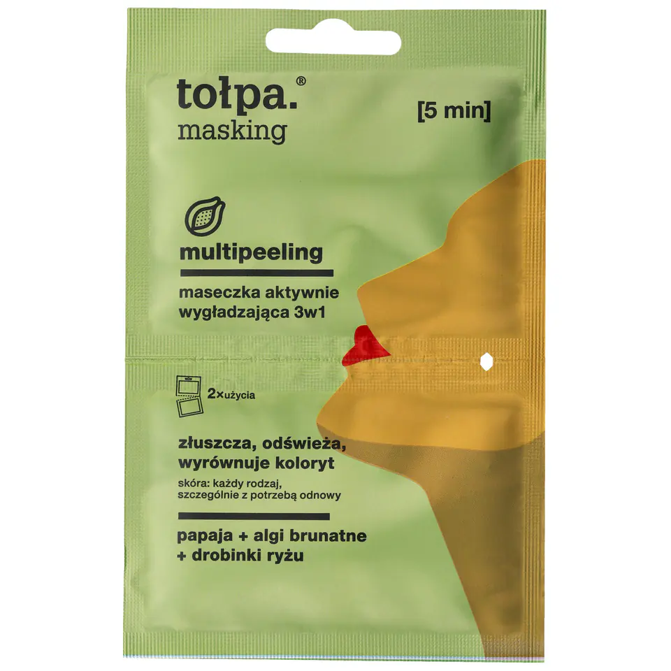 ⁨TOŁPA Masking Maseczka aktywnie wygładzająca 3w1 - multipeeling 5ml x 2⁩ w sklepie Wasserman.eu