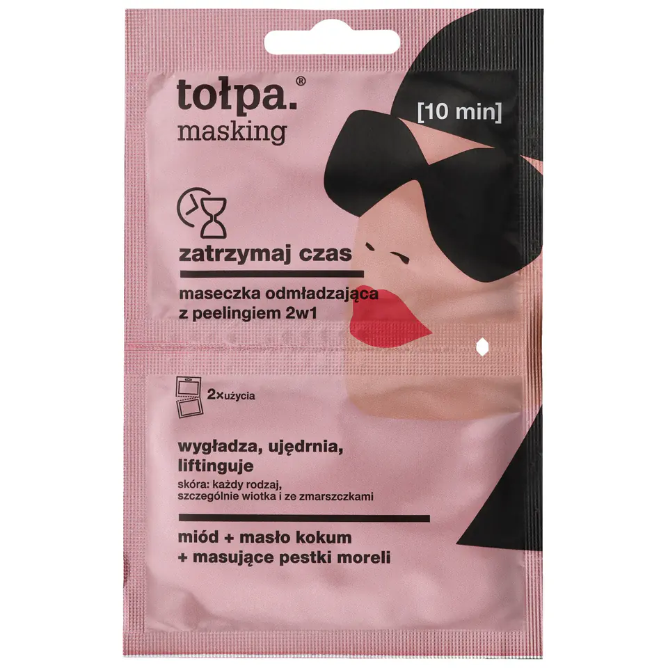 ⁨TOŁPA Masking Maseczka odmładzająca z peelingiem - zatrzymaj czas 5ml x 2⁩ w sklepie Wasserman.eu