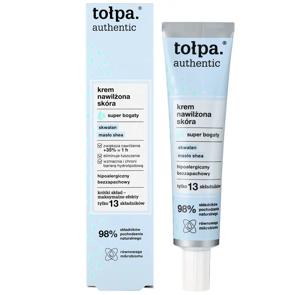 ⁨TOŁPA Authentic Krem do twarzy - nawilżona skóra super bogaty 40 ml⁩ w sklepie Wasserman.eu