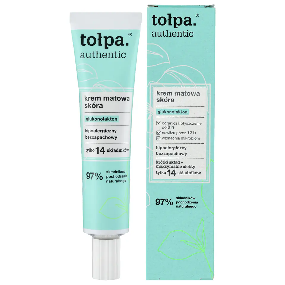 ⁨TOŁPA Authentic Krem do twarzy - matowa skóra 40 ml⁩ w sklepie Wasserman.eu