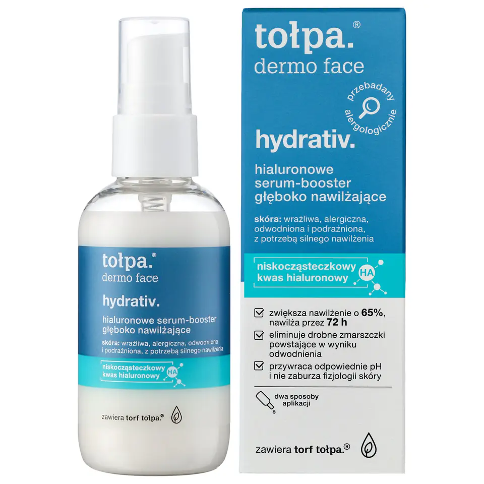 ⁨TOŁPA Dermo Face Hydrativ Hialuronowe Serum-booster głęboko nawilżające 75 ml⁩ w sklepie Wasserman.eu