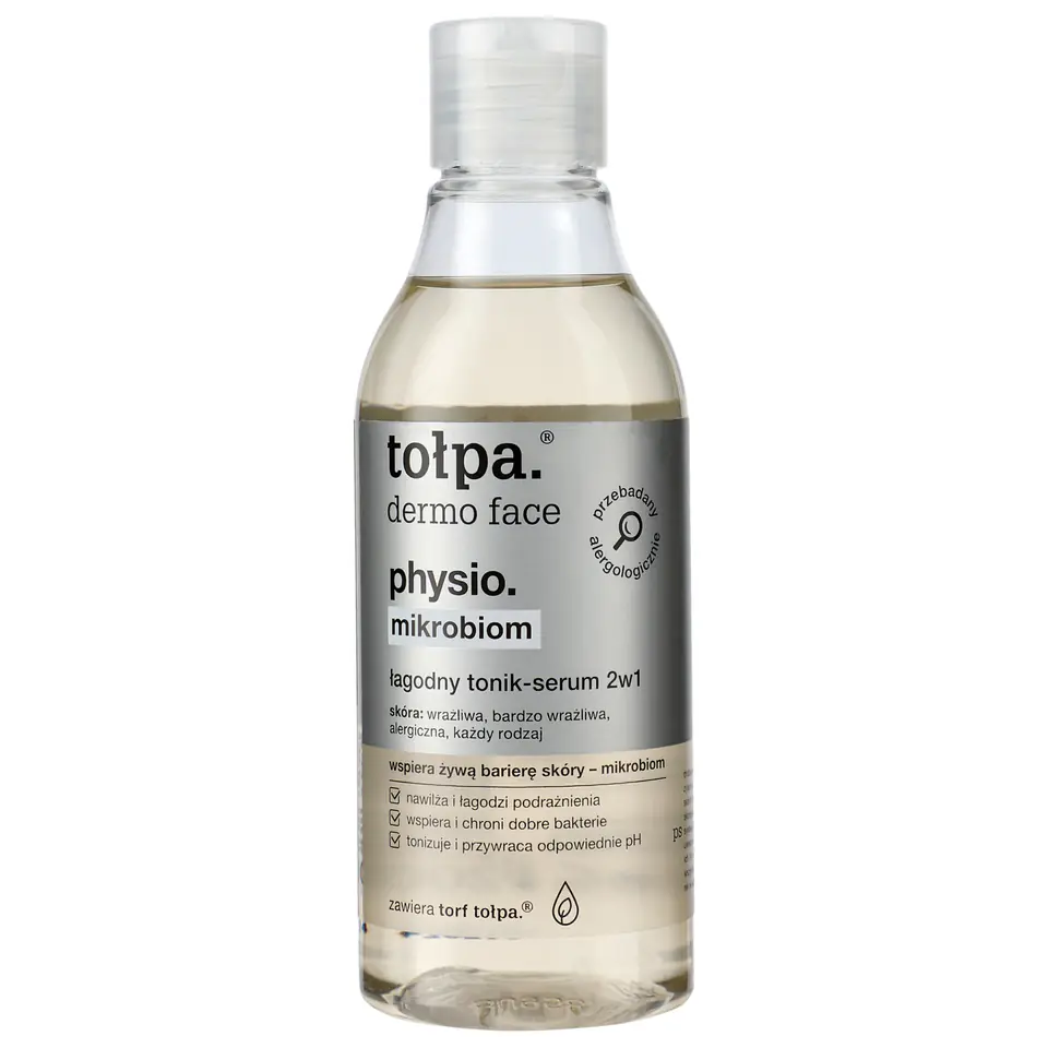 ⁨TOŁPA Dermo Face Physio Mikrobiom Łagodny Tonik-serum 2w1 200 ml⁩ w sklepie Wasserman.eu