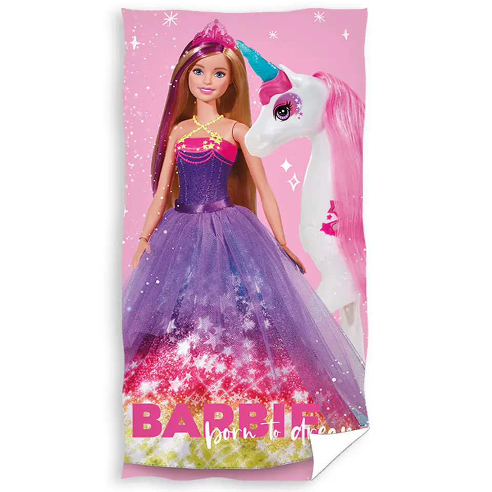 ⁨Ręcznik bawełniany 70x140 Barbie 235001⁩ w sklepie Wasserman.eu