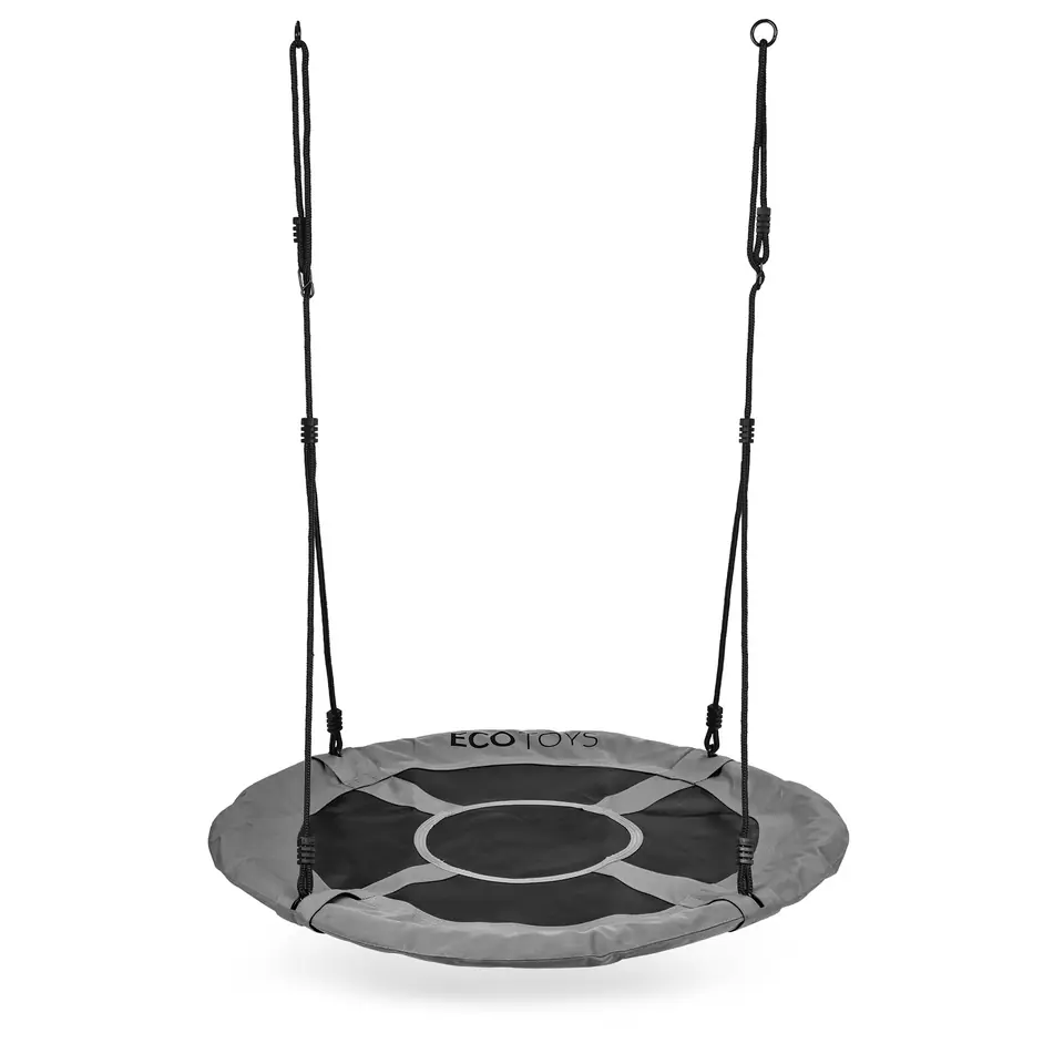 ⁨Huśtawka ogrodowa bocianie gniazdo 100 cm szara ECOTOYS⁩ w sklepie Wasserman.eu