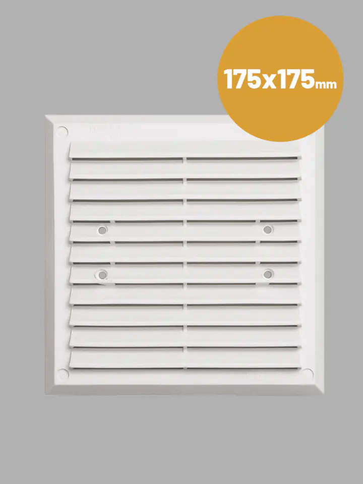 ⁨VENTILATION GRILLE 175*175MM WHITE⁩ at Wasserman.eu