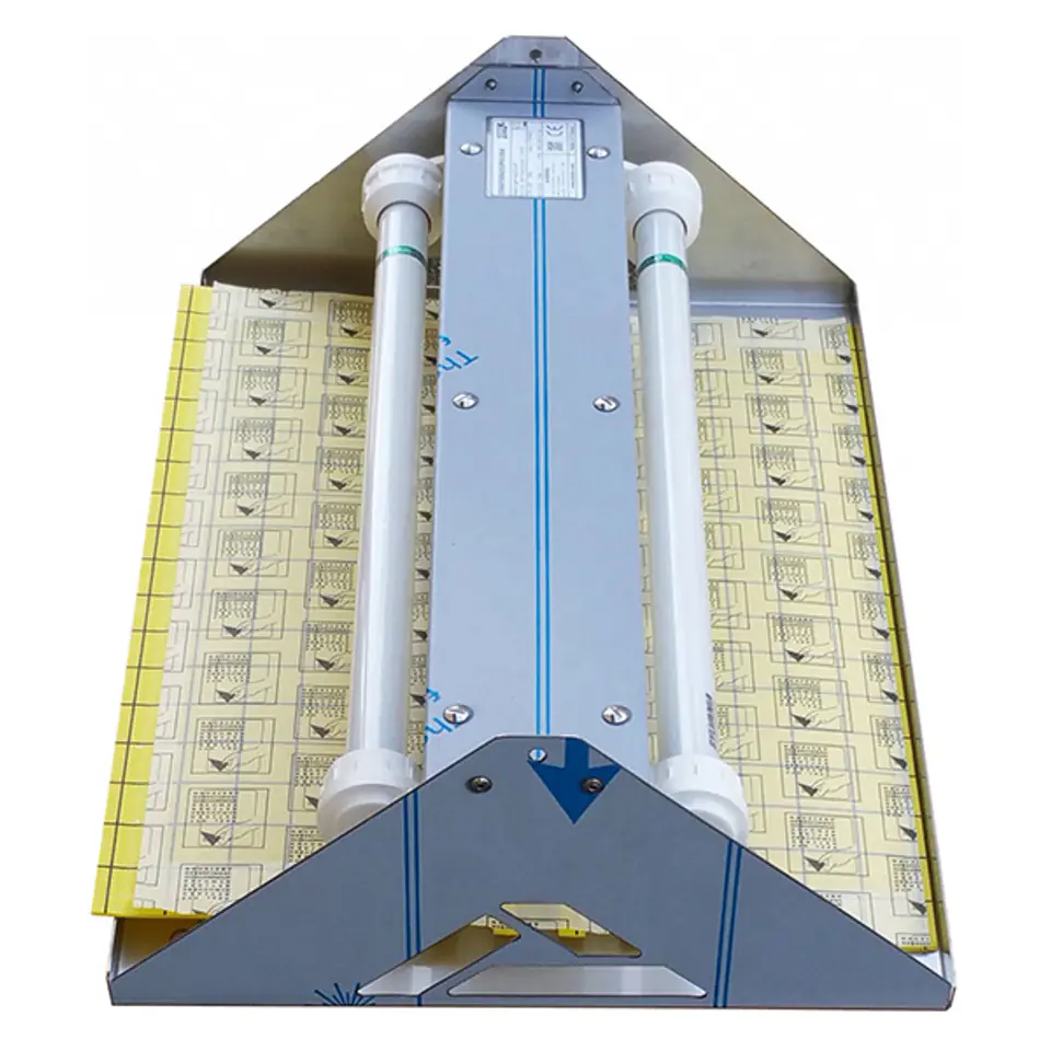 Lampa owadobójcza 230 V, do 80 m2, 2x15W, srebrny, Format1, ITRAP30, IP65, z powierzchnią klejącą w sklepie Wasserman.eu