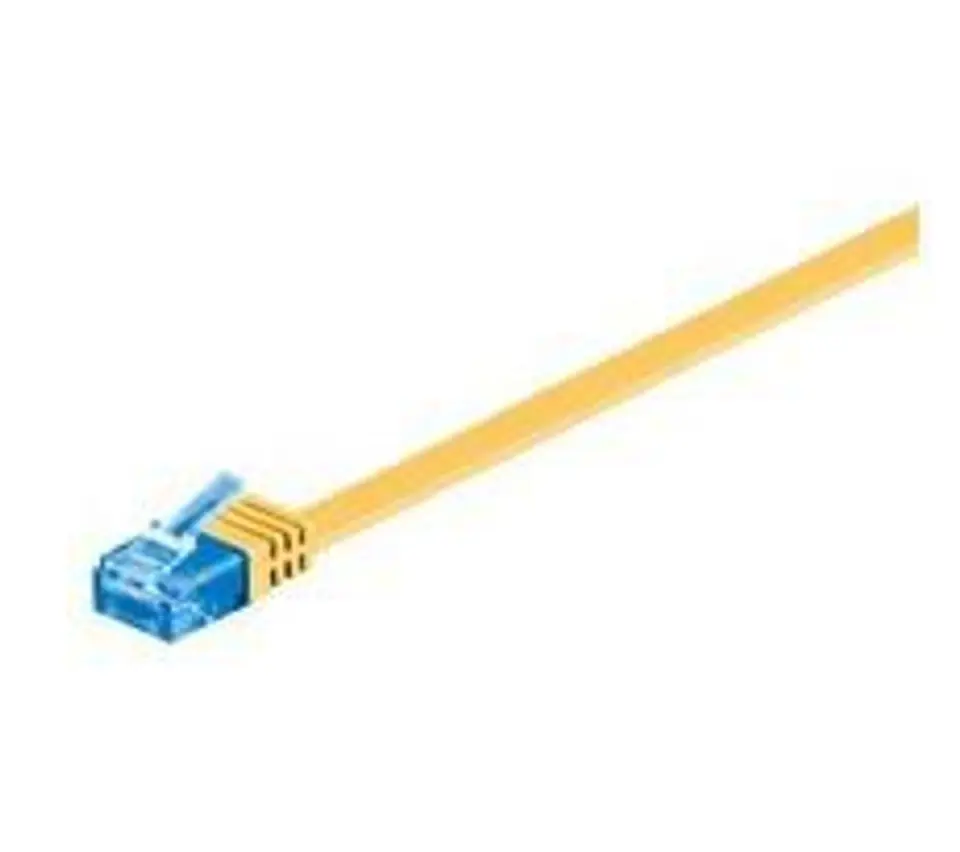 ⁨MicroConnect U/UTP CAT6A 3M Yellow Flat⁩ w sklepie Wasserman.eu