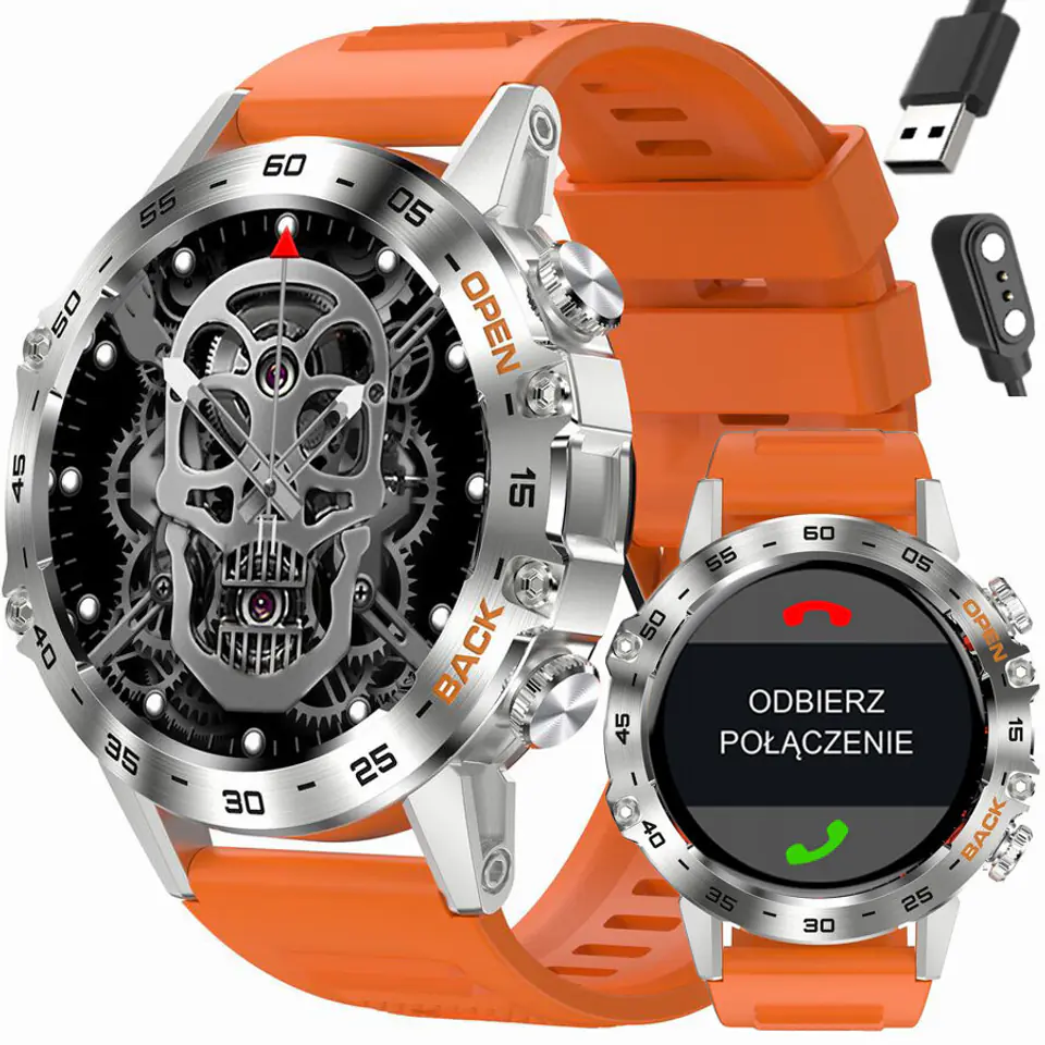 SMARTWATCH MĘSKI GRAVITY GT9-9- WYKONYWANIE POŁĄCZEŃ, CIŚNIENIOMIERZ (sg021i) w sklepie Wasserman.eu