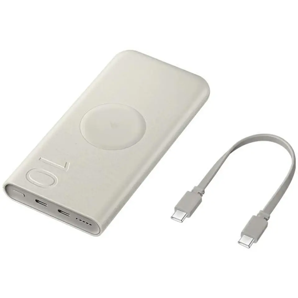 ⁨Samsung EB-U2510XUEGEU power bank 10000 mAh Wireless charging Beige⁩ at Wasserman.eu