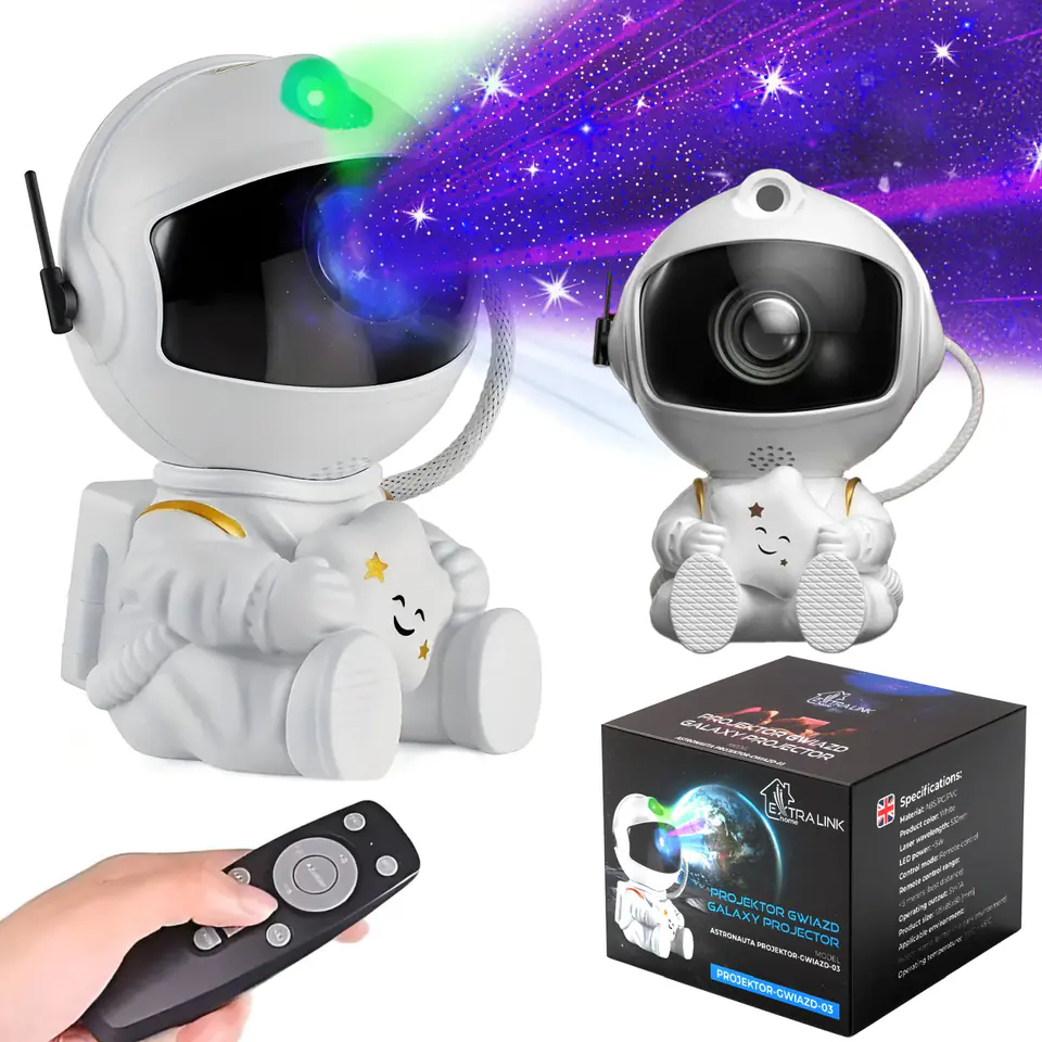 ⁨EXTRALINK HOME MINI ASTRONAUTA PROJEKTOR GWIAZD 03⁩ w sklepie Wasserman.eu