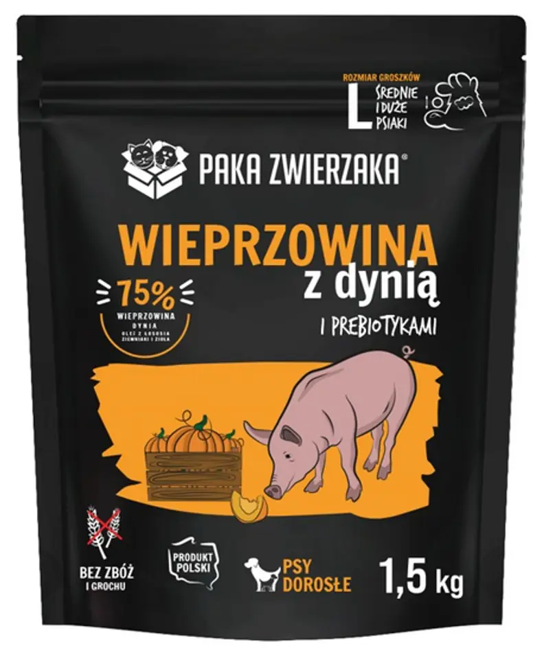 ⁨Paka Zwierzaka Seventh Heaven Wieprzowina z dynią L 1,5kg⁩ w sklepie Wasserman.eu
