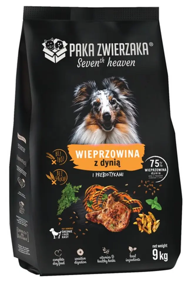 ⁨Paka Zwierzaka Seventh Heaven Wieprzowina z dynią L 9kg⁩ w sklepie Wasserman.eu
