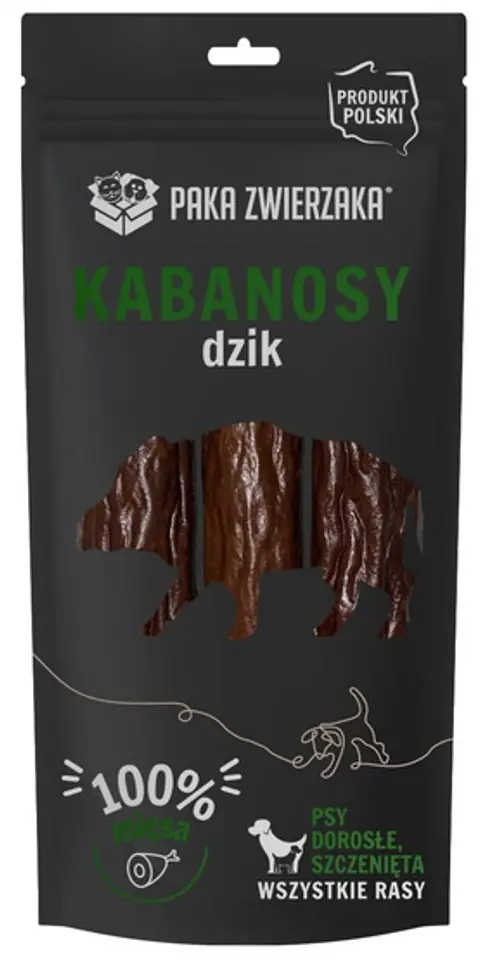 ⁨Paka Zwierzaka Kabanosy Dzik 3szt 80g⁩ w sklepie Wasserman.eu