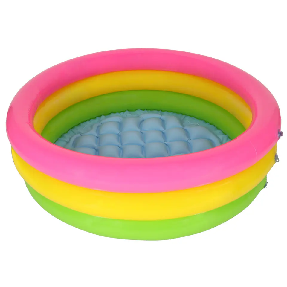 ⁨INTEX 57107 Basen ogrodowy dmuchany dla dzieci tęczowy⁩ w sklepie Wasserman.eu