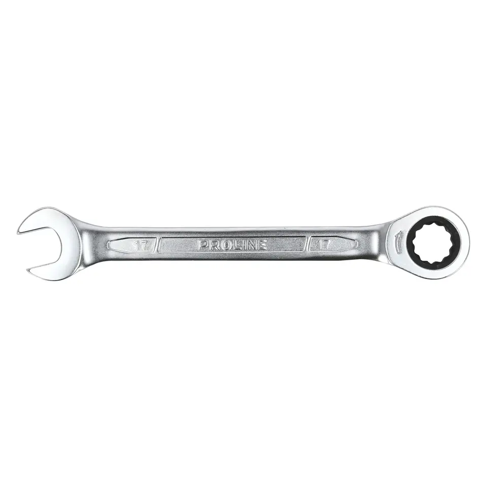 ⁨RATCHET COMBINATION SPANNER SET, 12 PCS.(8-19MM),CRV,PROLINE⁩ at Wasserman.eu