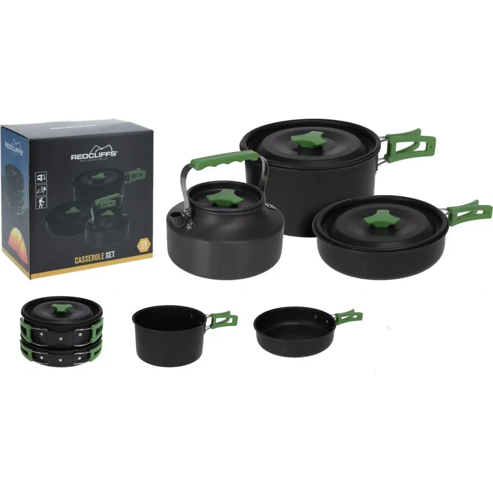 ⁨MENAŻKA 3W1 GARNEK PATELNIA CZAJNIK TURYSTYCZNY REDCLIFFS⁩ w sklepie Wasserman.eu