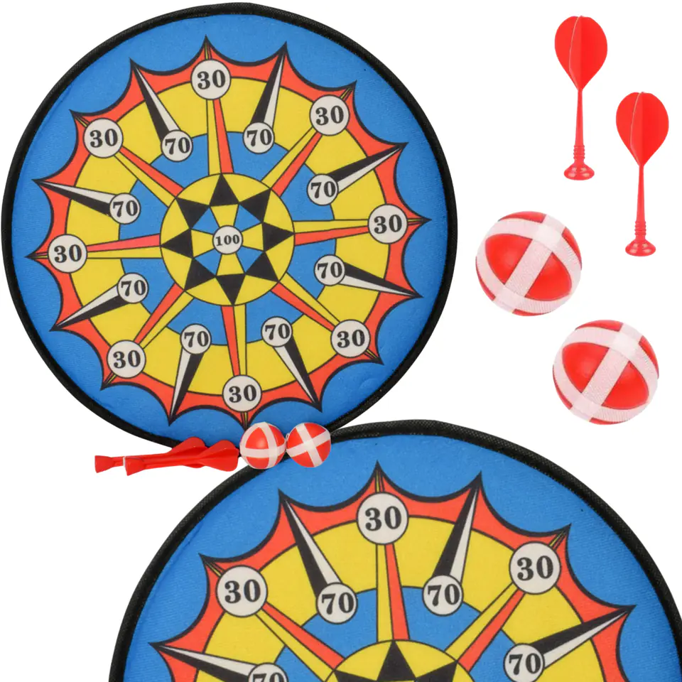 ⁨Dart Gra na Rzepy Tarcza Bezpieczne Rzutki Lotki Zręcznościowa Dla Dzieci⁩ w sklepie Wasserman.eu