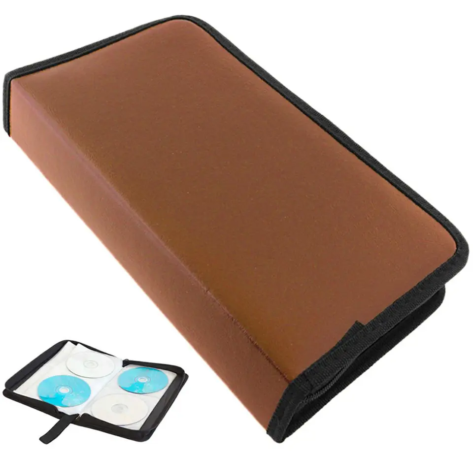 ⁨AG428A Disc Case 80 CDs/DVD Brown⁩ at Wasserman.eu