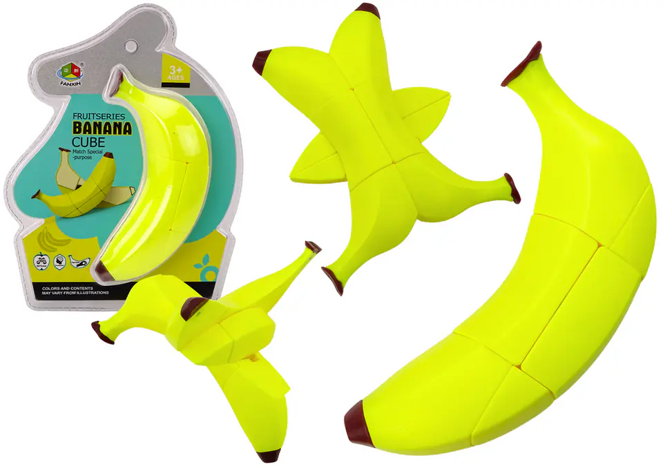 ⁨Układanka Edukacyjna Banan Puzzle Magiczne Kostki Logiczne⁩ w sklepie Wasserman.eu