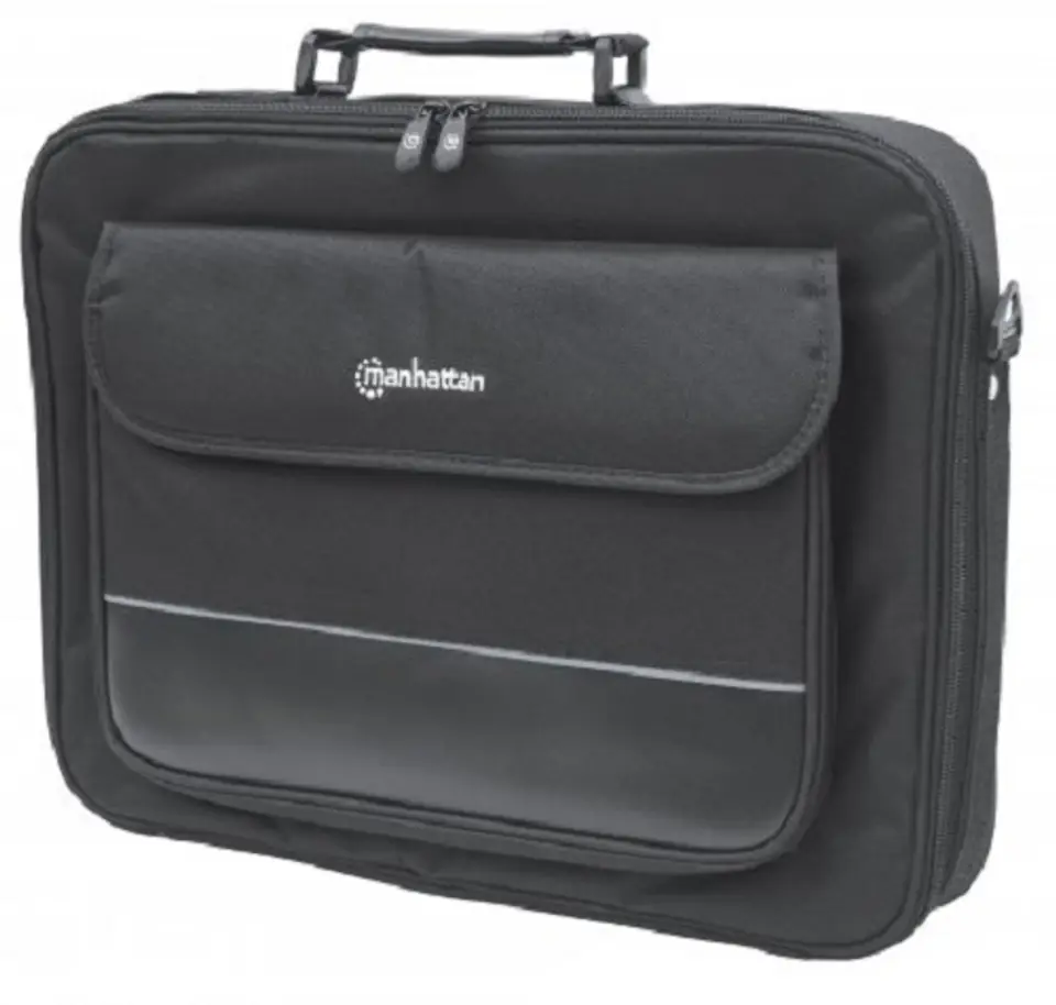 ⁨Torba na laptopa MANHATTAN Empire (maks.15.6"/Czarny)⁩ w sklepie Wasserman.eu