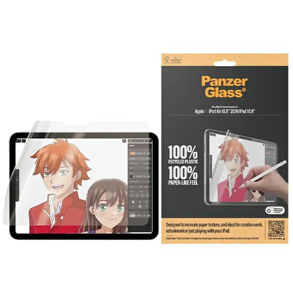 ⁨PanzerGlass GraphicPaper iPad Air        11"2024/2025 | iPad 10.9" 2022/2025 Anti Glare, Case Friendly, Ultra-wide Fit 2834⁩ w sklepie Wasserman.eu