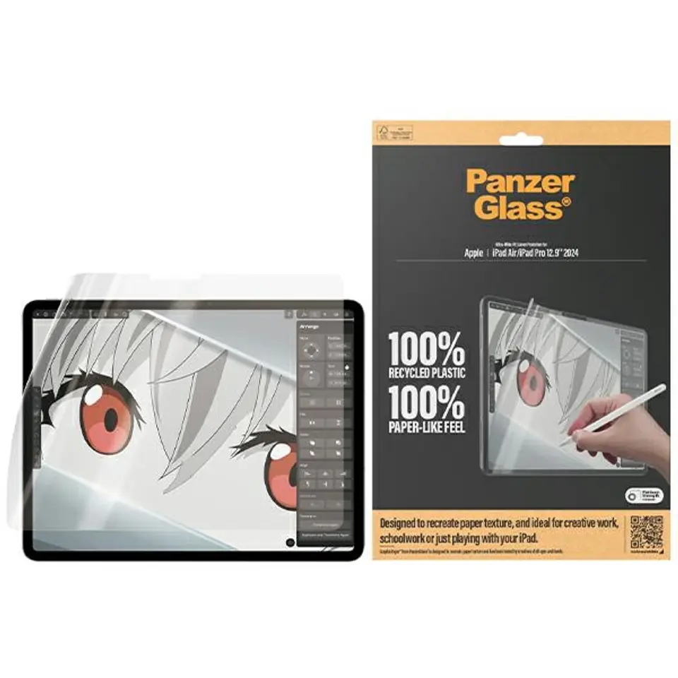 ⁨PanzerGlass GraphicPaper iPad Air 13"    2024/2025 | iPad Pro 13" 2024 Anti Glare, Case Friendly, Ultra-wide Fit 2836⁩ w sklepie Wasserman.eu