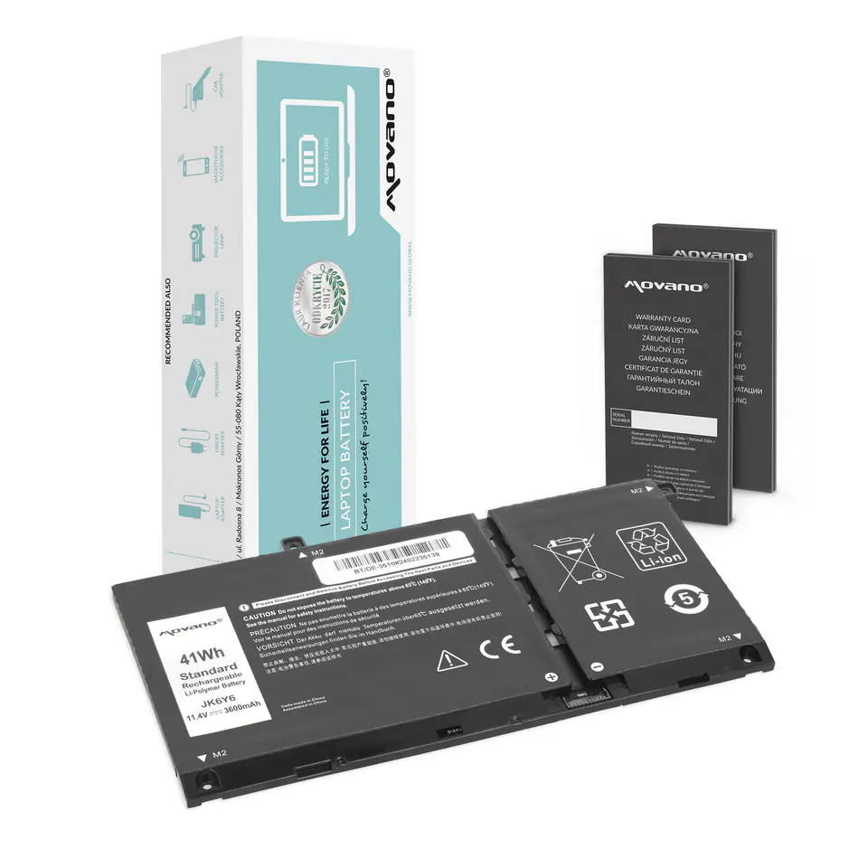 ⁨Bateria Movano do Dell Latitude 15 (3510), Vostro 14 (5402)⁩ w sklepie Wasserman.eu