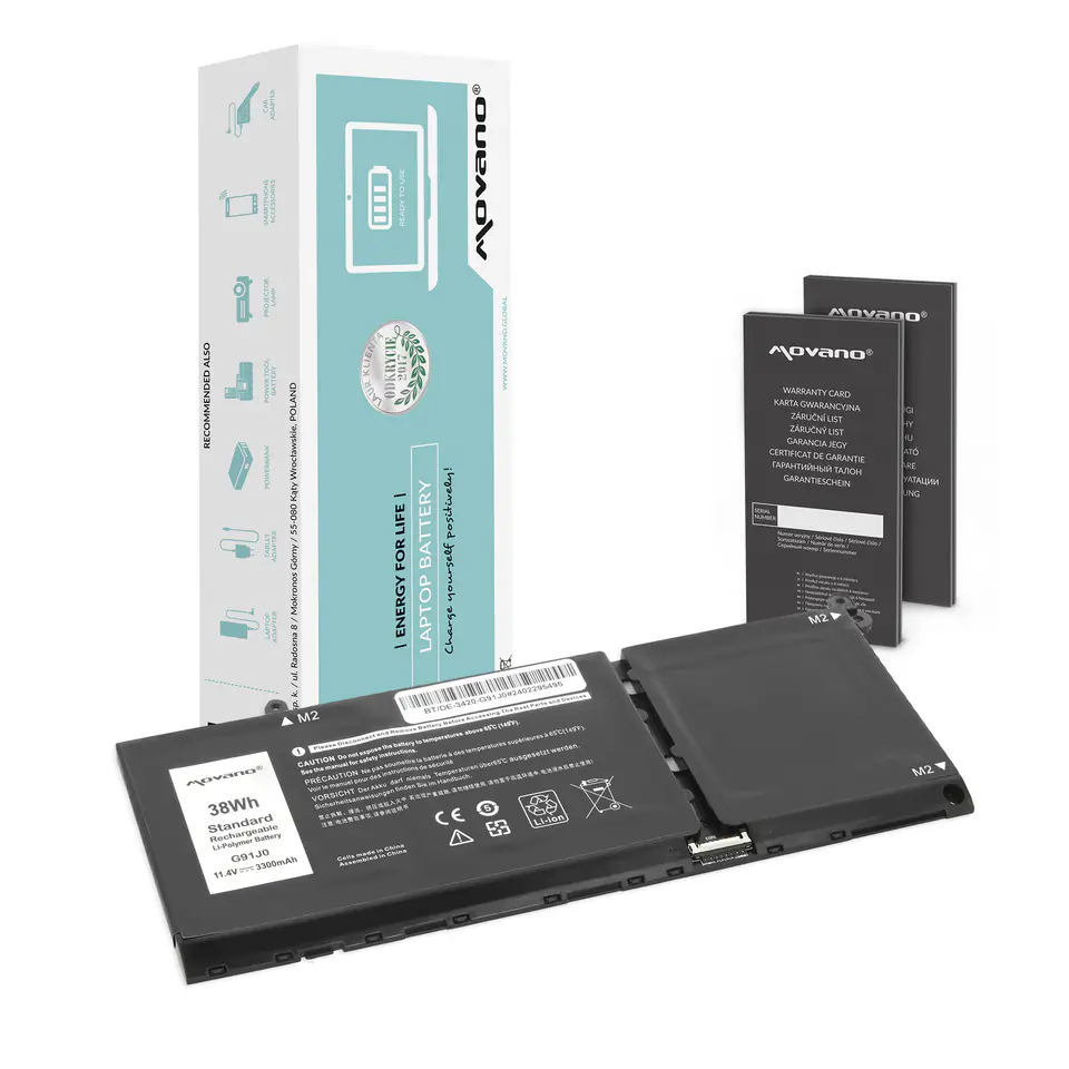 ⁨Bateria Movano do Dell Latitude 14 (3420), Inspiron 15 (3511) - G91J0⁩ w sklepie Wasserman.eu