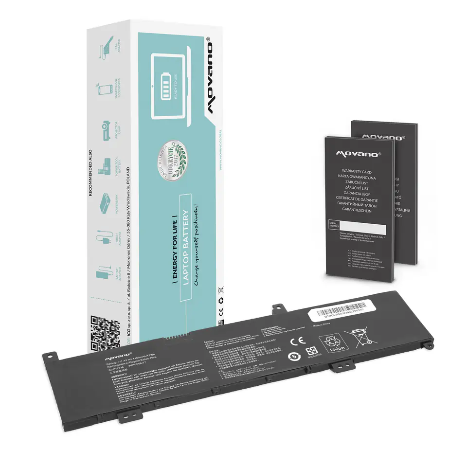 ⁨Bateria Movano do Asus N580VN, N580VD, NX580V, X580V⁩ w sklepie Wasserman.eu