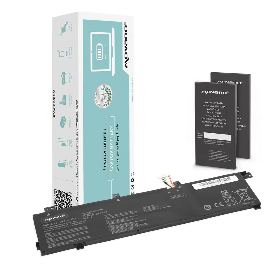 ⁨Bateria Movano do Asus VivoBook S14 S432F, S15 S532F⁩ w sklepie Wasserman.eu