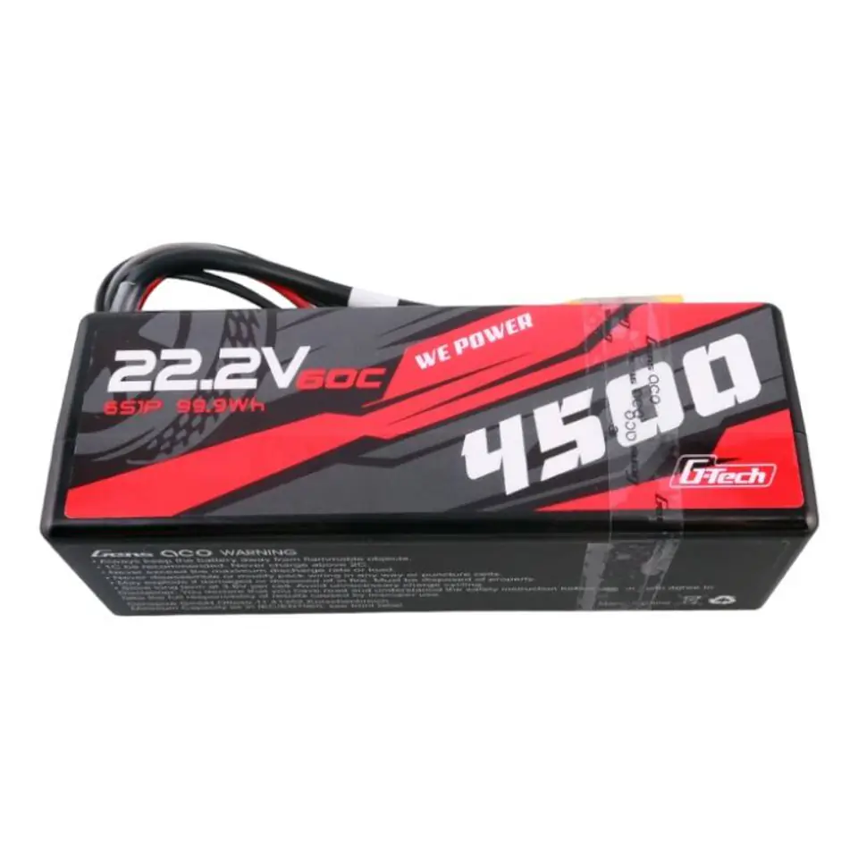 ⁨Akumulator Gens ace G-Tech 4500mAh 6S1P 22.2V 60C HardCase RC car Lipo  14#⁩ w sklepie Wasserman.eu