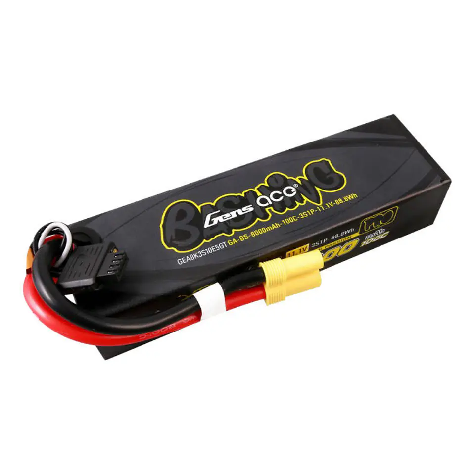 ⁨Akumulator Gens ace G-Tech 8000mAh 11.1V 100C 3S1P Lipo z konektorem EC5-Bashing Series⁩ w sklepie Wasserman.eu