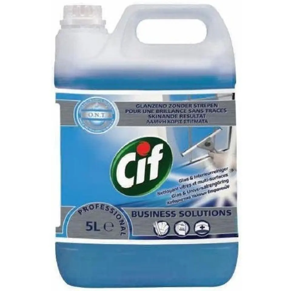 ⁨Płyn CIF 5L do mycia szyb i powierzchni szklanych, zmywalnych Window & Multisurface Cleaner 7518654⁩ w sklepie Wasserman.eu