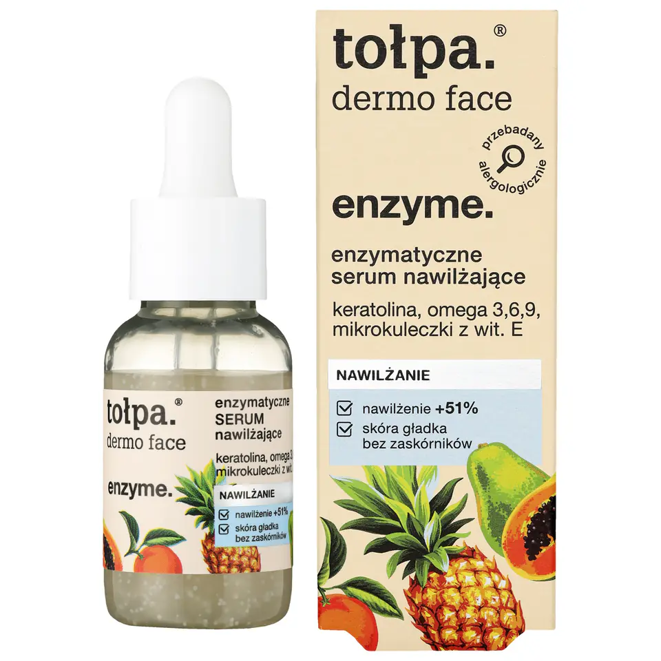 ⁨TOŁPA Dermo Face Enzyme Enzymatyczne Serum nawilżające 30 ml⁩ w sklepie Wasserman.eu