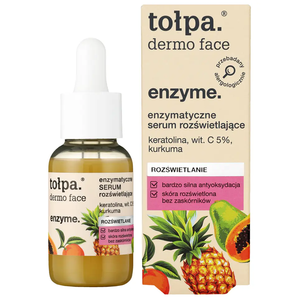 ⁨TOŁPA Dermo Face Enzyme Enzymatyczne Serum rozświetlające 30 ml⁩ w sklepie Wasserman.eu