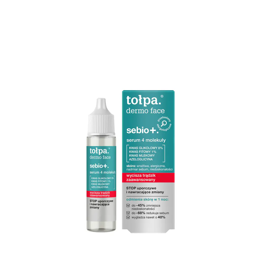 ⁨TOŁPA Dermo Face Sebio+ Serum do twarzy - 4 Molekuły  20 ml⁩ w sklepie Wasserman.eu