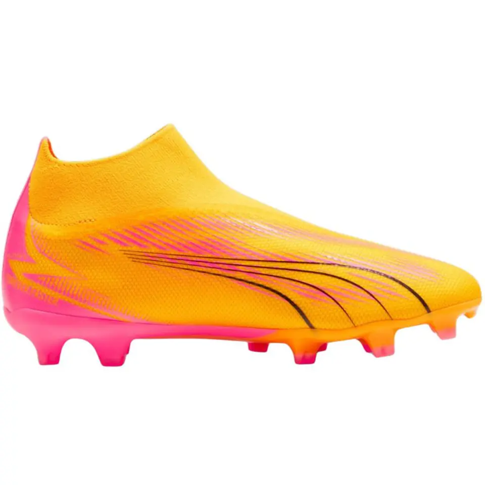 ⁨Buty piłkarskie Puma Ultra Match+ LL FG/AG M 107759 (kolor Żółty, rozmiar 44.5)⁩ w sklepie Wasserman.eu