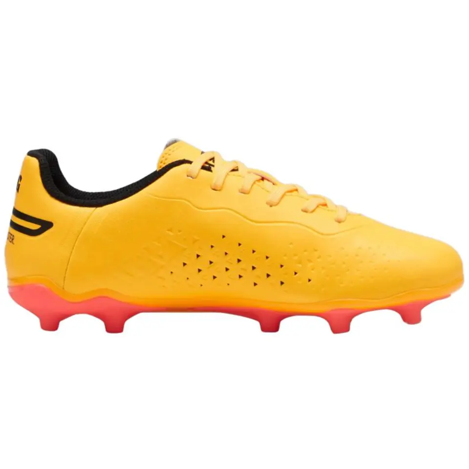 ⁨Buty piłkarskie Puma King Match FG/AG Jr 107573 (kolor Żółty, rozmiar 38.5)⁩ w sklepie Wasserman.eu