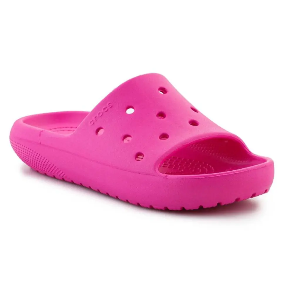 ⁨Klapki Crocs Classic Slide V2 Kids Jr 209422 (kolor Różowy, rozmiar EU 34/35)⁩ w sklepie Wasserman.eu