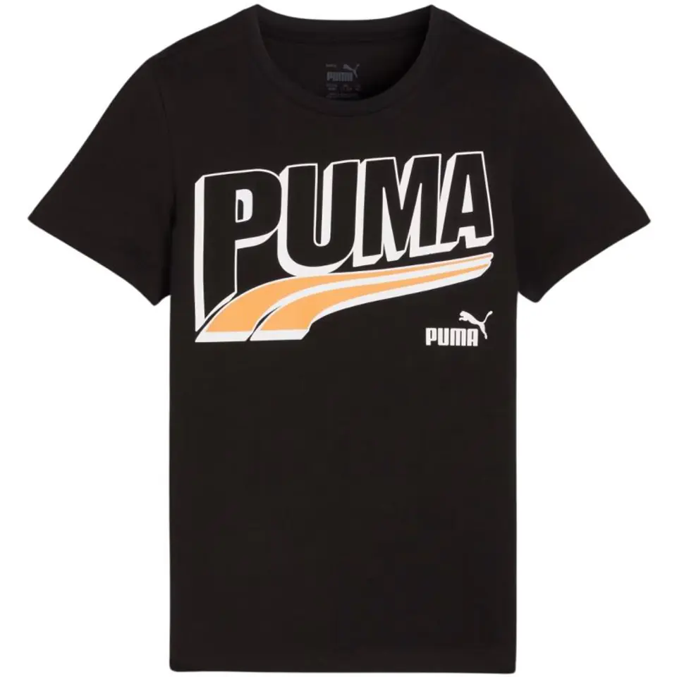 ⁨Koszulka Puma ESS+ MID 90s Graphic Tee Jr 680294 (kolor Czarny, rozmiar 152cm)⁩ w sklepie Wasserman.eu