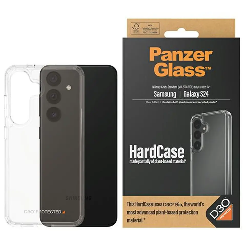 PanzerGlass HardCase Sam S24 S921 D3O 3xMilitary grade przezroczysty/transparent 1210 w sklepie Wasserman.eu