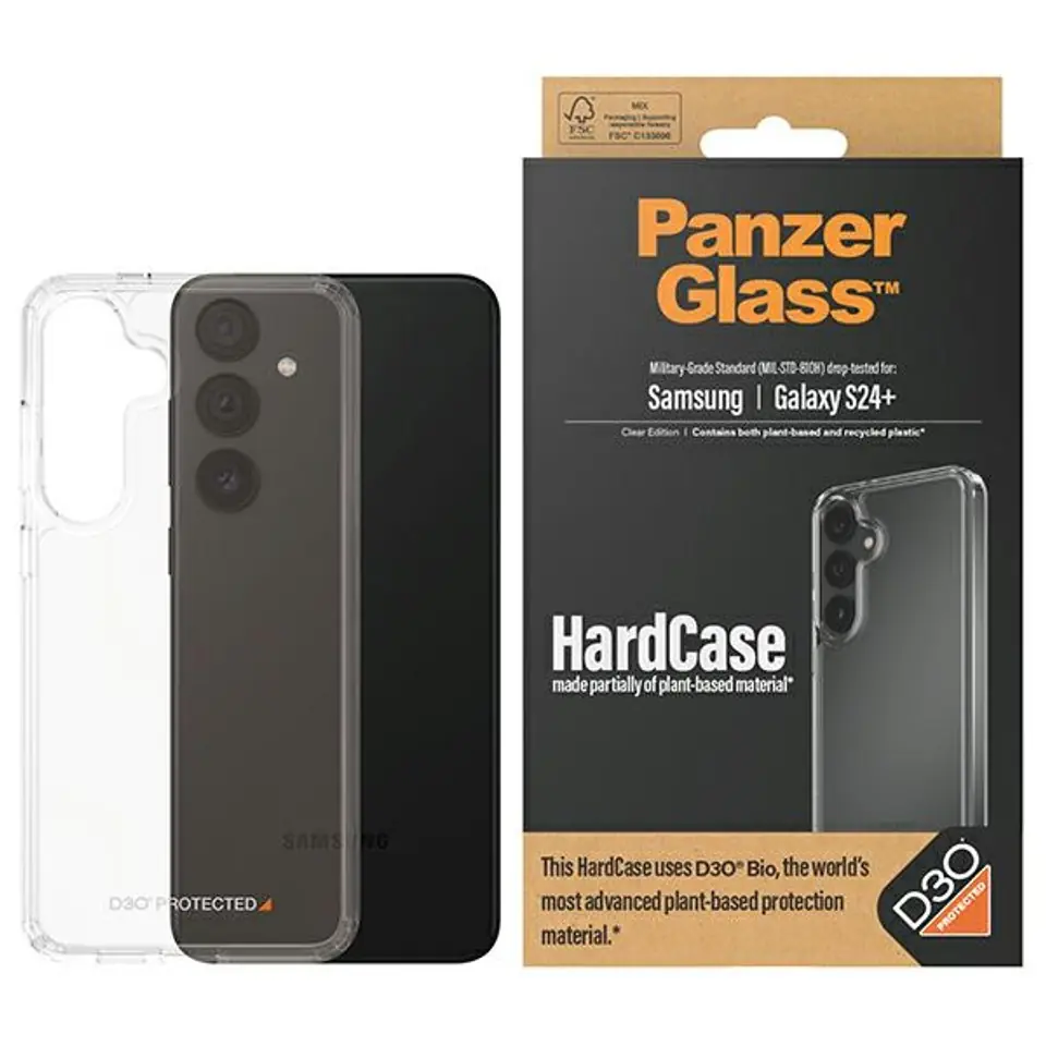 PanzerGlass HardCase Sam S24+ S926 D3O 3xMilitary grade transparent 1211 w sklepie Wasserman.eu