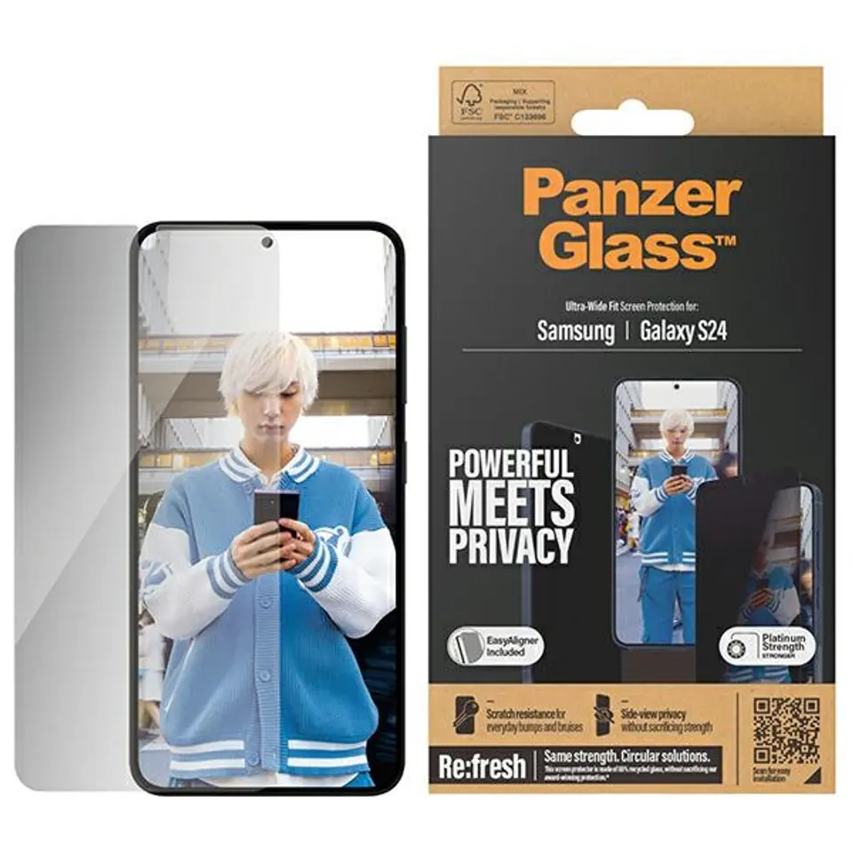 ⁨PanzerGlass Ultra-Wide Fit Sam S24 S921 Privacy Screen Protection Easy Aligner Included P7350⁩ w sklepie Wasserman.eu