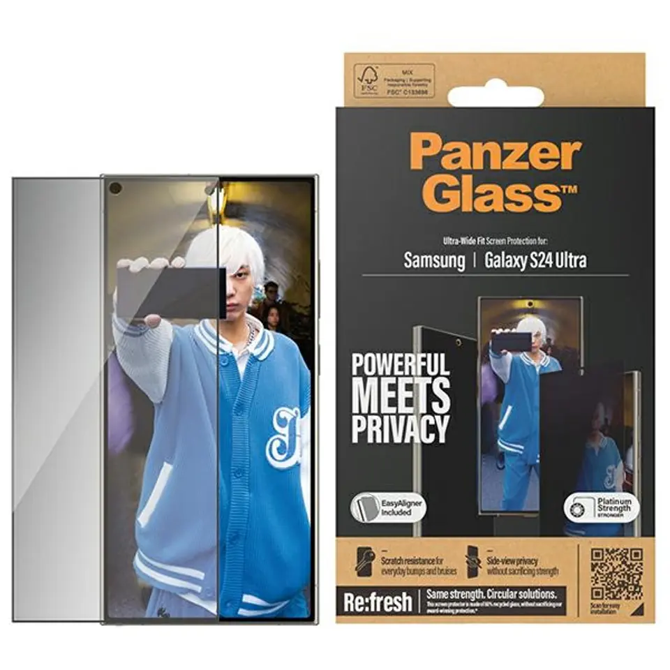 ⁨PanzerGlass Ultra-Wide Fit Sam S24 Ultra S928 Privacy Screen Protection Easy Aligner Included P7352⁩ w sklepie Wasserman.eu