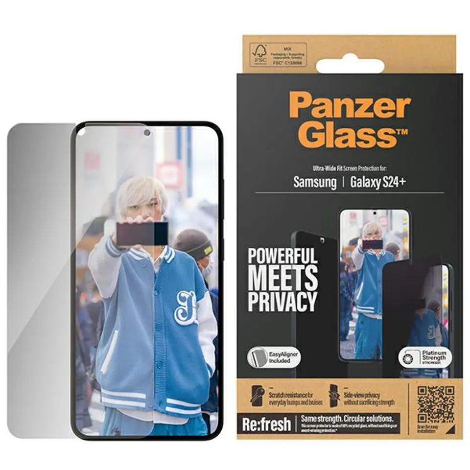 ⁨PanzerGlass Ultra-Wide Fit Sam S24+ S926 Privacy Screen Protection Easy Aligner Included P7351⁩ w sklepie Wasserman.eu