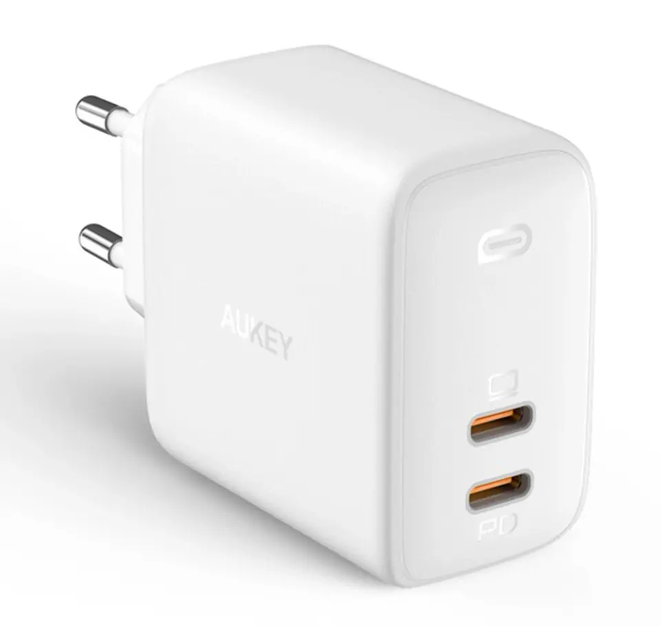 ⁨PA-B4 White ładowarka sieciowa Omnia GaN 2xUSB C Power Delivery 3.0 65W 6A⁩ w sklepie Wasserman.eu