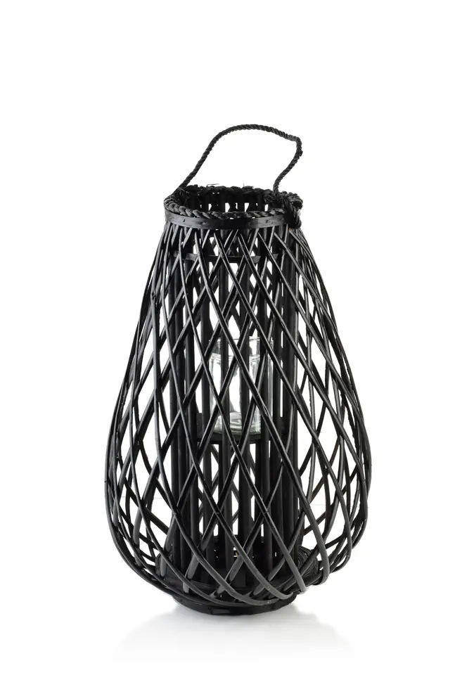 ⁨LUCIE BLACK Lampion 20x40xh60cm⁩ w sklepie Wasserman.eu